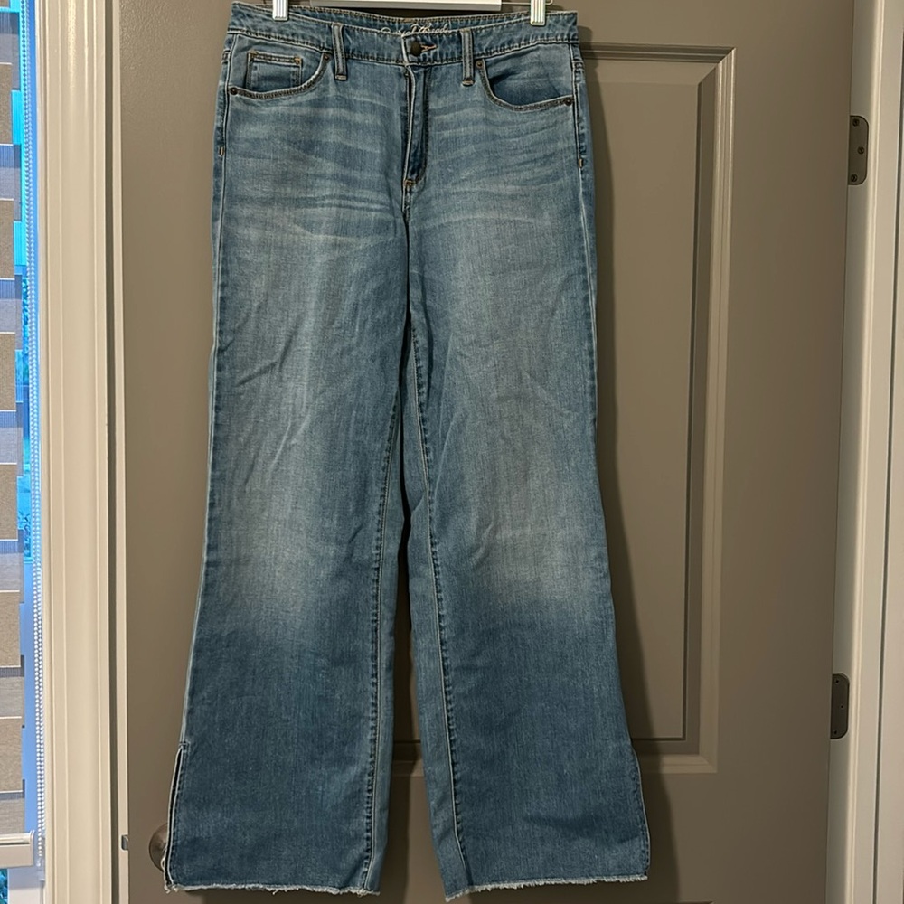 Universal Thread wide leg jeans with bottom slits